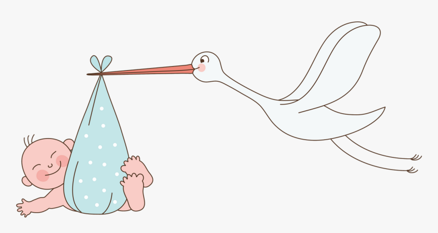 Transparent Gratis Png - Аист Несет Ребенка Gif, Png Download