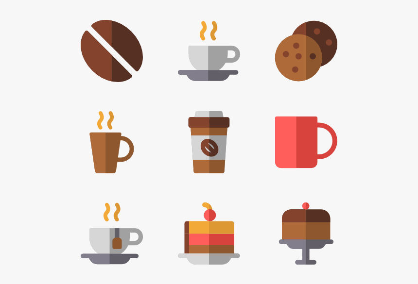 Paper Cup Icons Free - Flat Coffee Icon Png, Transparent Png ...