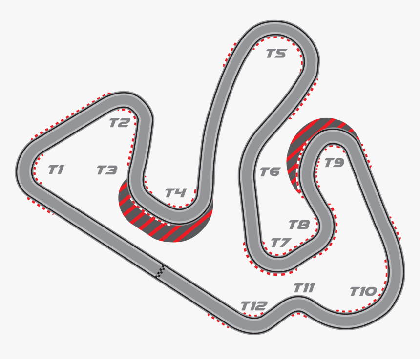 Clip Art Race Track - Go Kart Map, HD Png Download