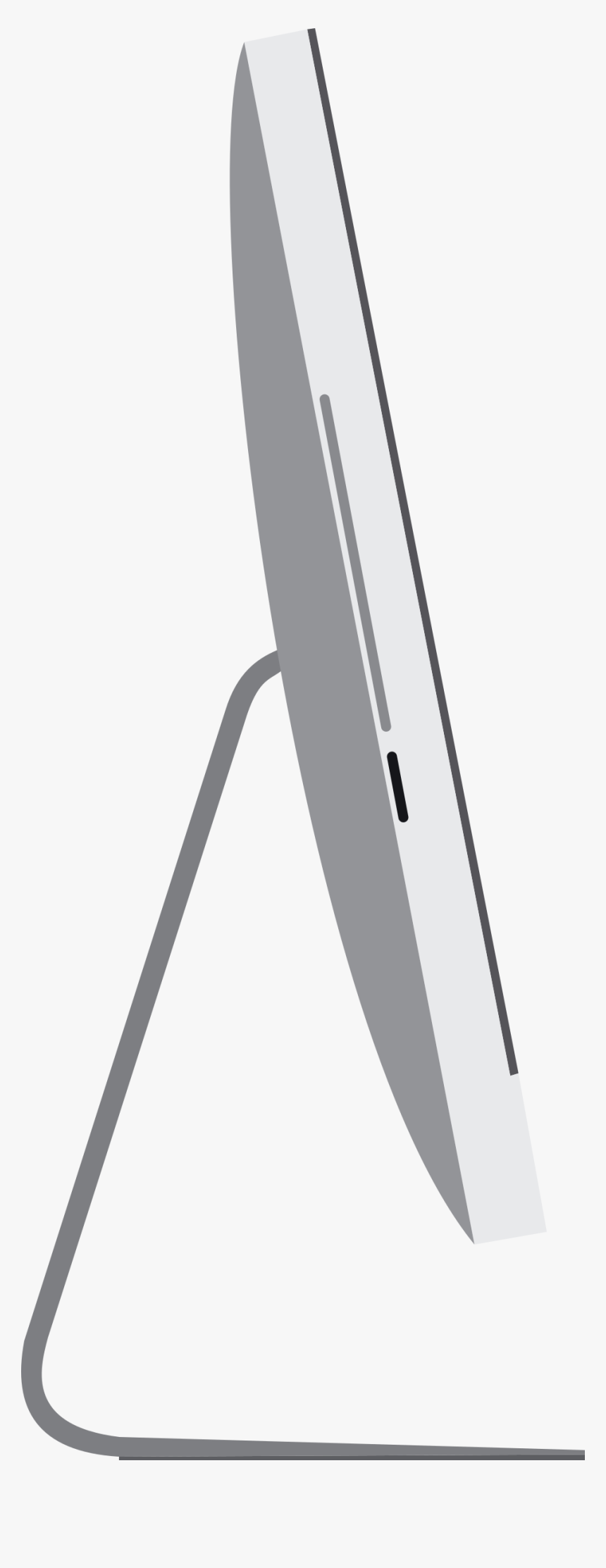 Imac Side On Clip Arts - Wedge, HD Png Download