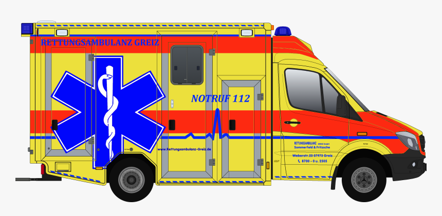 Neuer Rtw 2 Greiz - Fire Department, HD Png Download