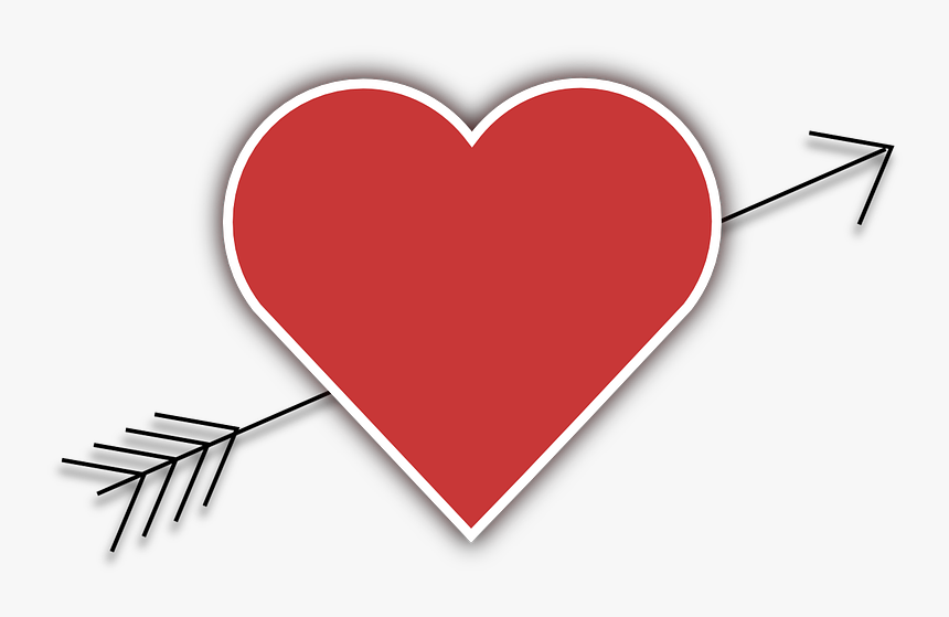 Small Heart With Arrow, HD Png Download