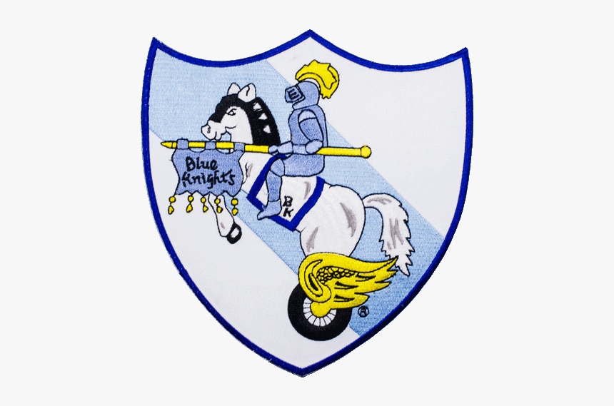 Blue Knights Center Patch - Cartoon, HD Png Download