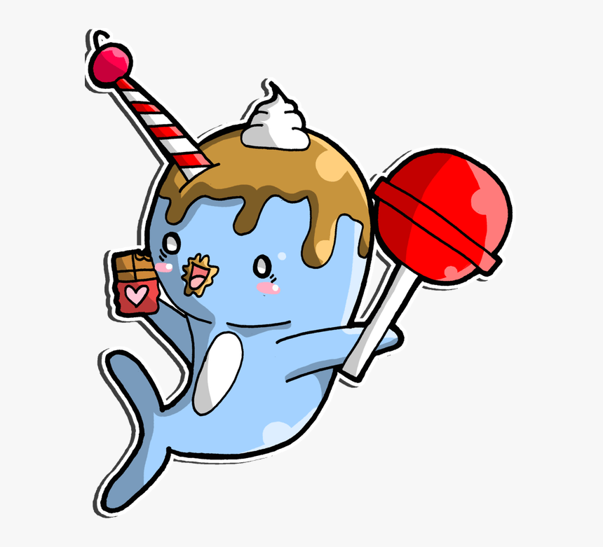Narwhal Banner Freeuse Download Adorable Huge Freebie - Candy Narwhal, HD Png Download