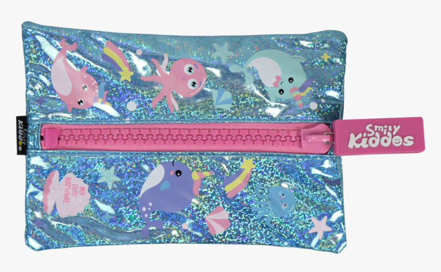 Smily Big Zipper-narwhale, HD Png Download