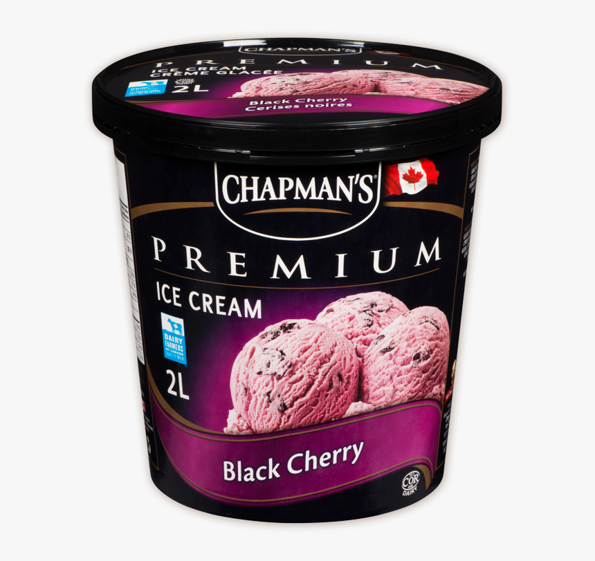 Chapman S Premium Black Cherry Ice Cream - Chapmans Strawberry Shortcake Ice Cream, HD Png Download