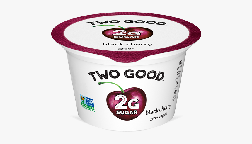 Black Cherry Two Good™ Greek Lowfat Yogurt With 2 Grams - Two Good Yogurt, HD Png Download