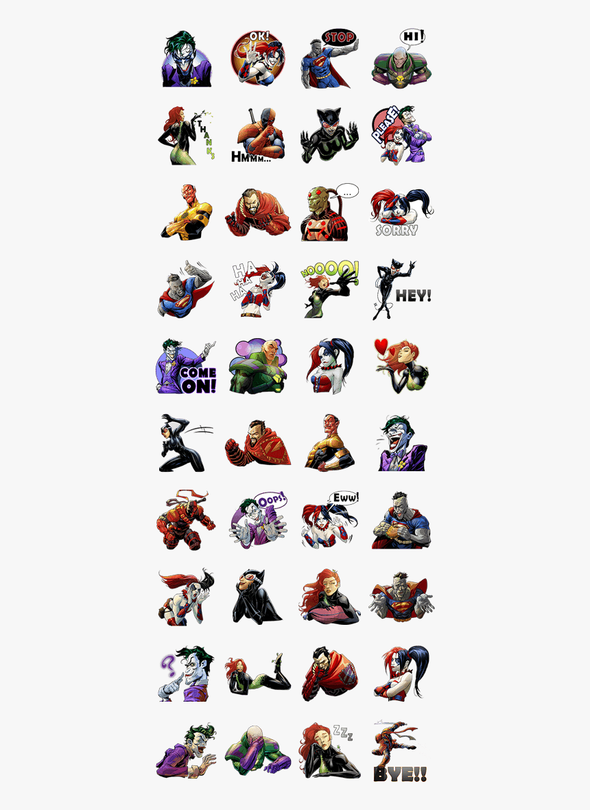 Dc Comics Super-villains - Nintama Rantarou Sticker, HD Png Download