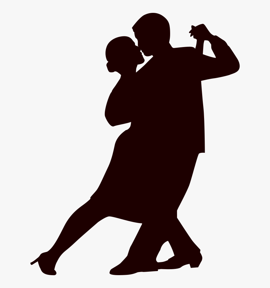 Ballroom Dance Tango Waltz Clip Art - Dancing Man And Woman Silhouette Png, Transparent Png