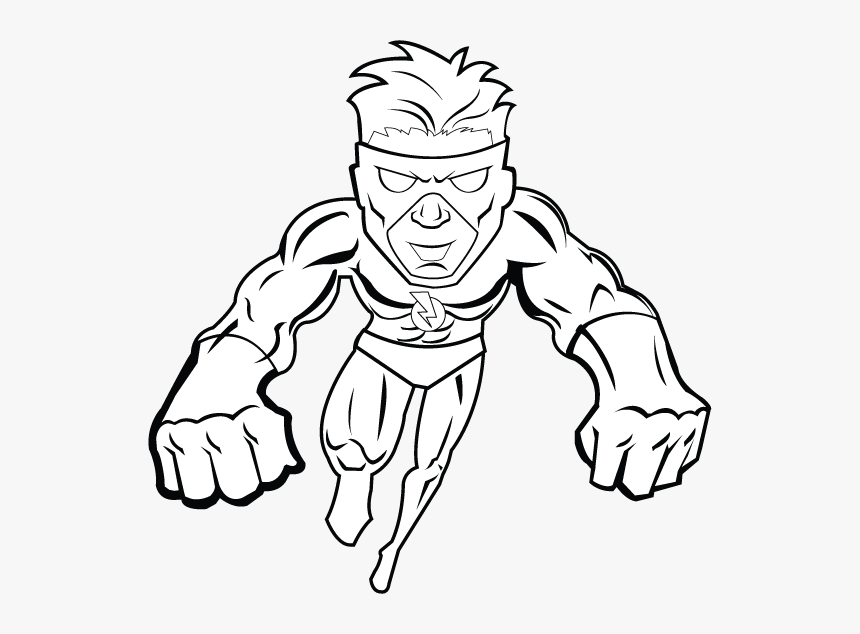 Villain - Clipart - Super Villains Black And White, HD Png Download