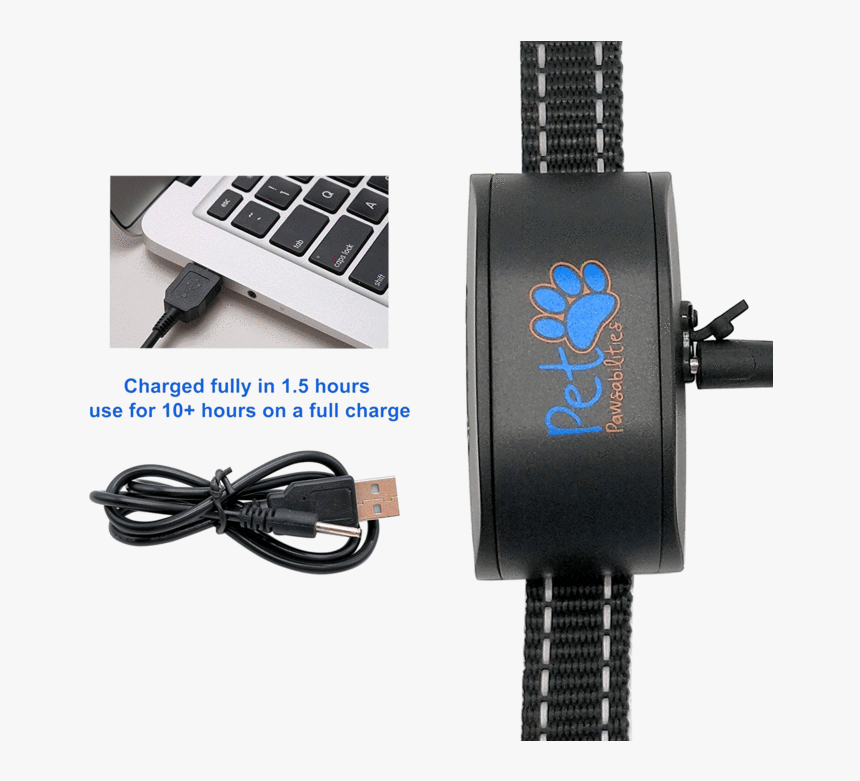 No Shock Rechargeable Water Resistant Bark Control - Usb Cable, HD Png Download