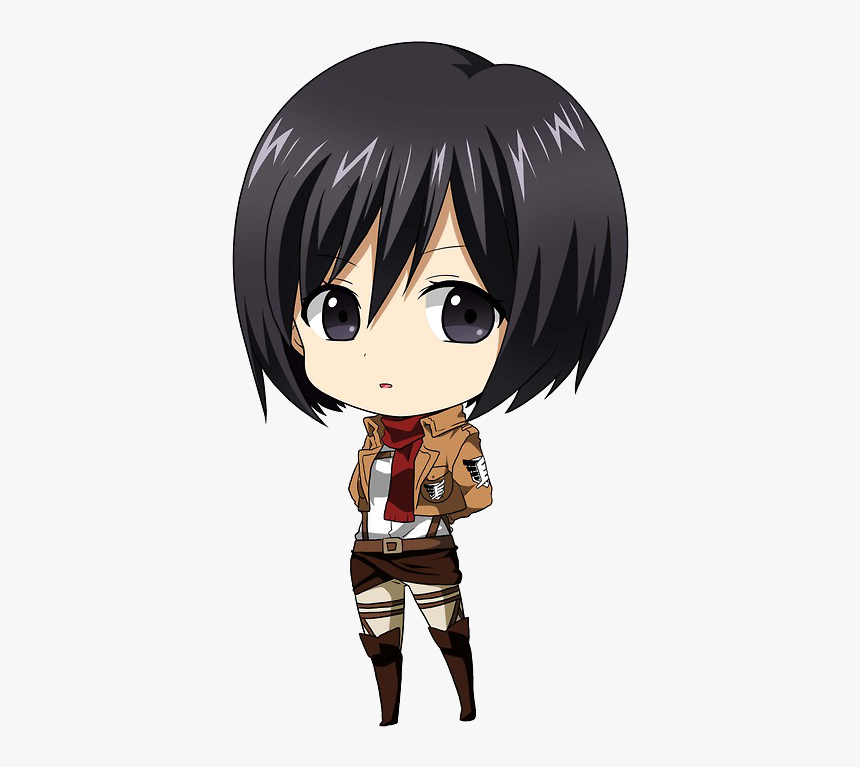 Shingeki No Kyojin Mikasa Chibi, HD Png Download