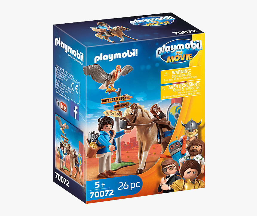 Marla With Horse - Playmobil The Movie T Rex, HD Png Download