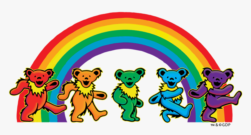 Grateful Dead 5 Dancing Bears Sticker Clipart , Png - Grateful Dead Bears Png, Transparent Png