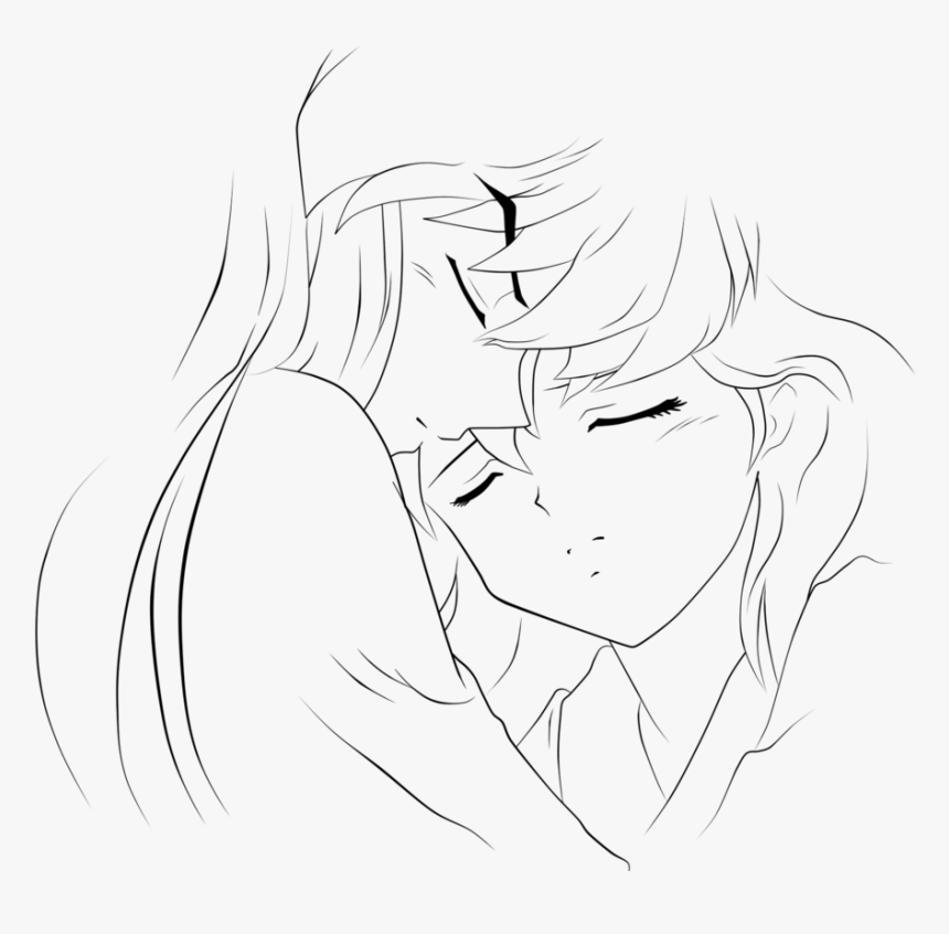 Pin Inuyasha And Kagome Higurashi Fullmetal Alchemist - Line Art, HD Png Download