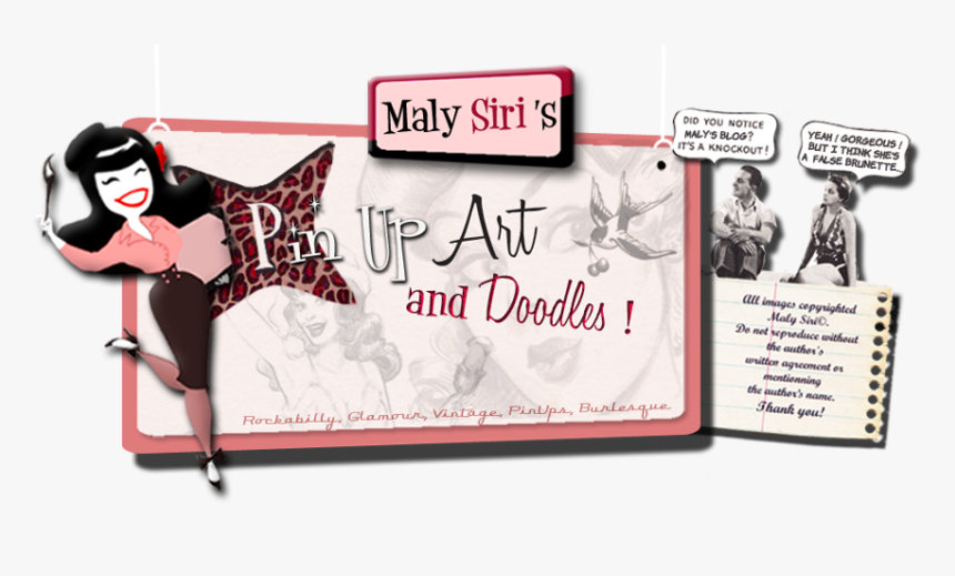 Maly Siri S Pin Up Art - Flyer, HD Png Download