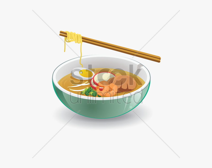 Free Download Ramen Clipart Chopsticks Soup Ramen - Thai Noodles Clipart, HD Png Download