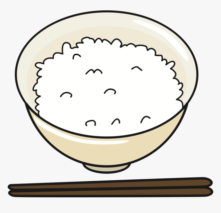 Fried Japanese Cuisine White - Bowl Of Rice Clipart, HD Png Download