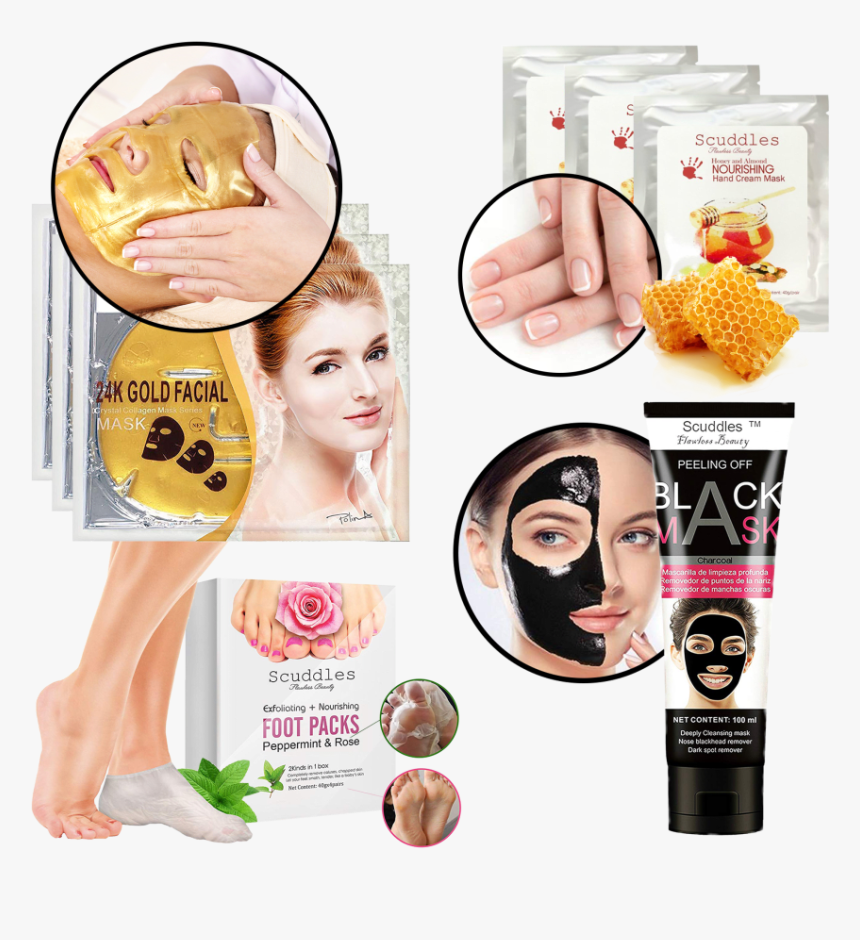 Scuddles Complete Spa Gift Set Bundle - Hair Coloring, HD Png Download