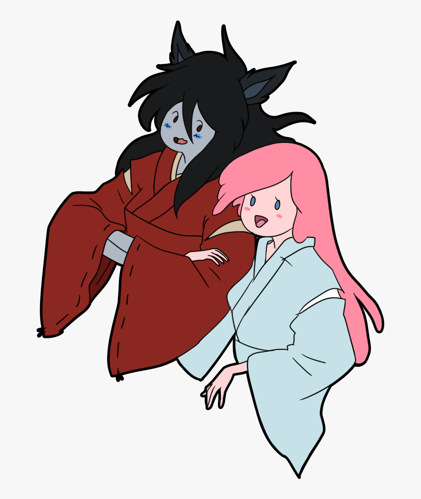 Marceline And Pb As Inuyasha And Kagome - Cartoon, HD Png Download