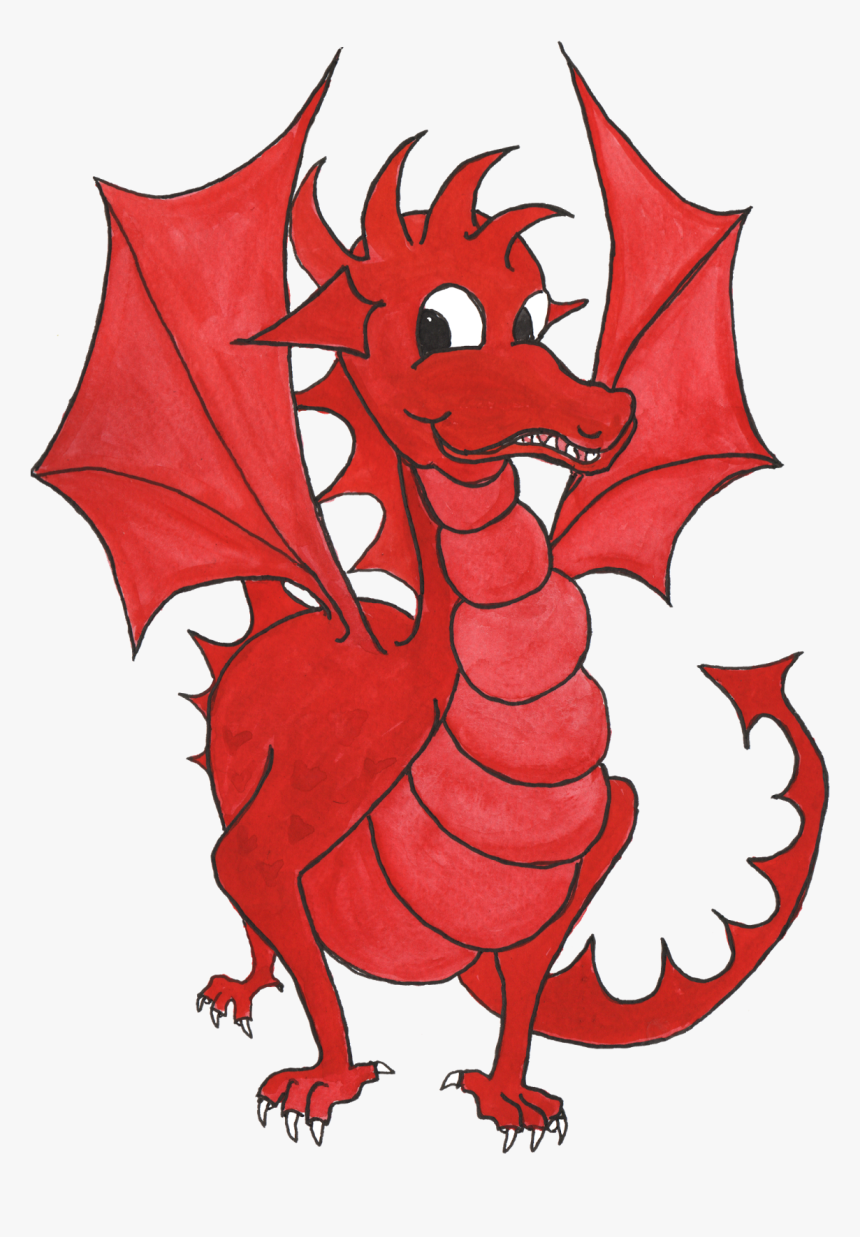 Cross With Flowers Clipart At Getdrawings - St David's Day Dragon, HD Png Download