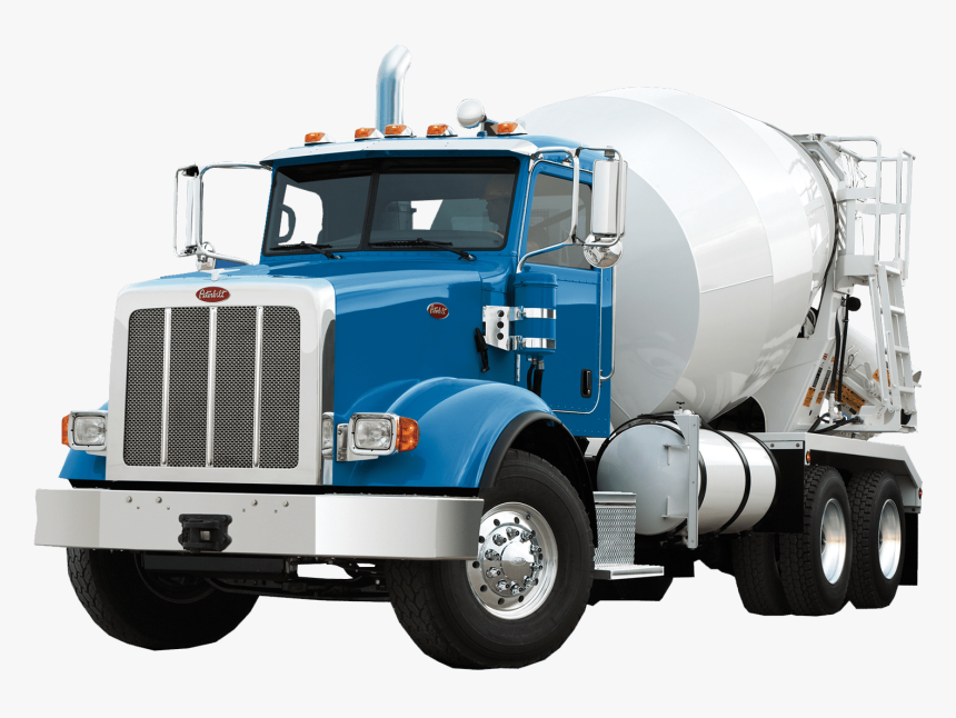 Peterbilt Concrete Mixer Truck - Cement Mixer Truck Png, Transparent Png