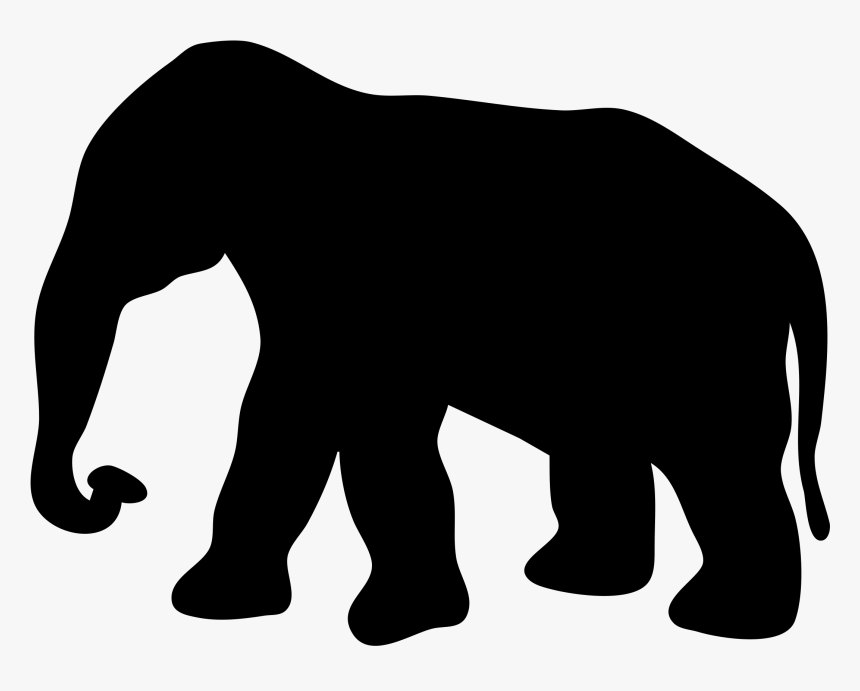Elephant Silhouette Clip Art - Elephant Clipart, HD Png Download