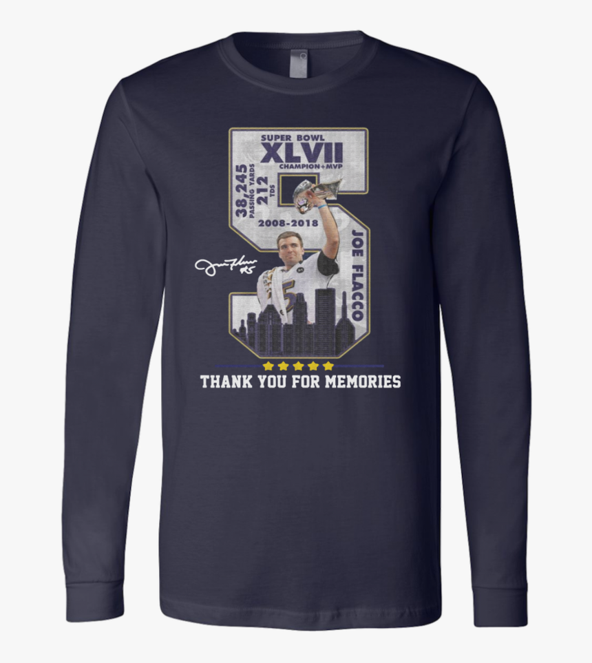 Thank You For The Memories Shirt Joe Flacco - Tooth Christmas Sweaters, HD Png Download