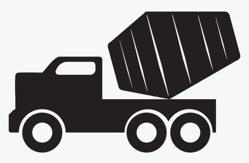Concrete, Concrete Mixer, Concrete Mixer Truck, Mixer - Concrete Mixer Truck Clip Art, HD Png Download