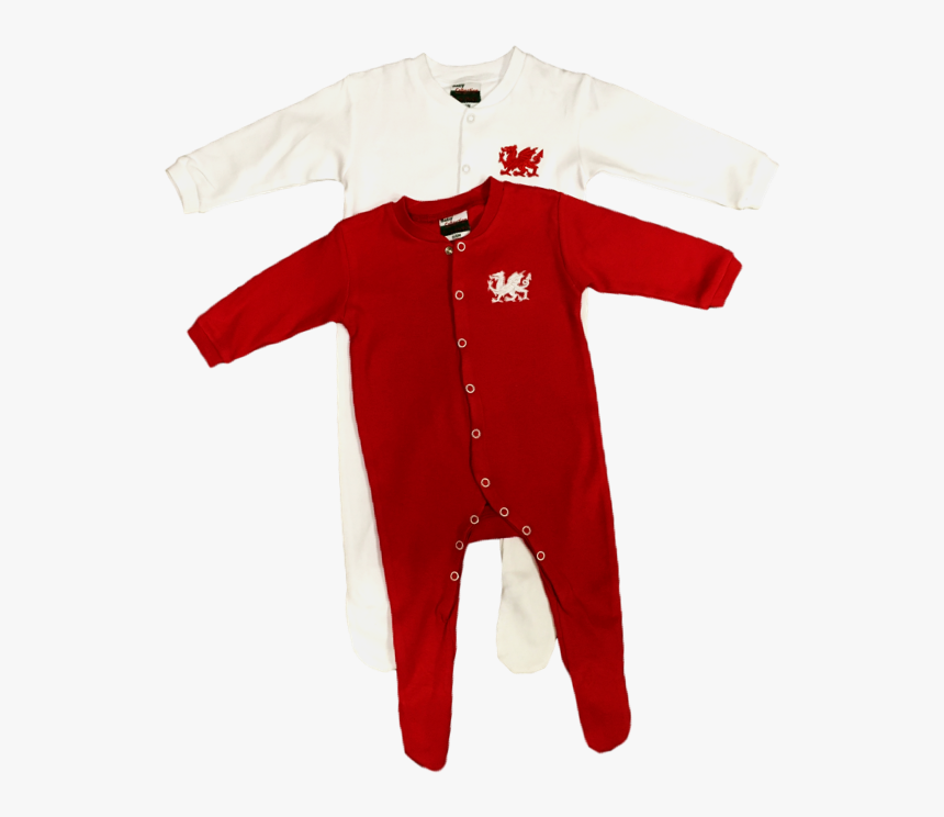 Baby Welsh Dragon Sleepsuits - Cardigan, HD Png Download