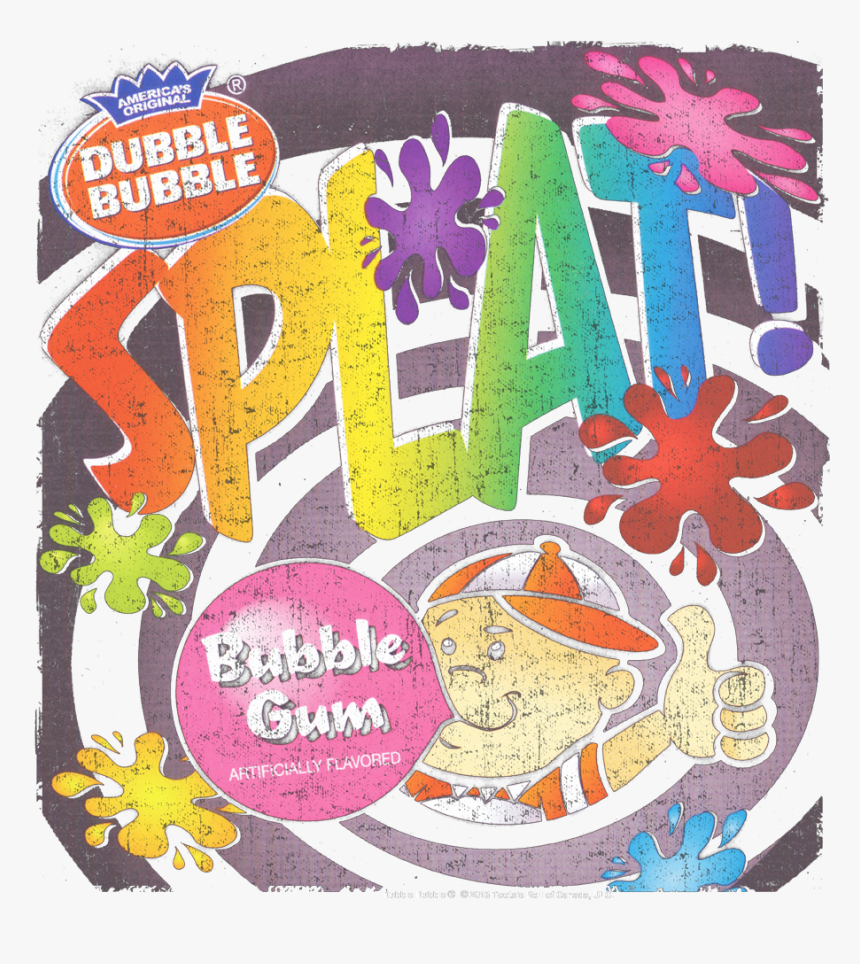 Dubble Bubble Splat Gum Men S Ringer T-shirt - Dubble Bubble Gum, HD Png Download