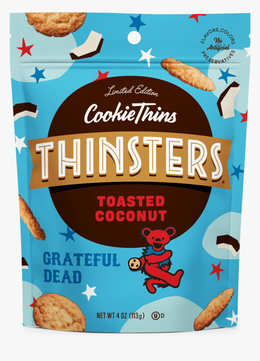 Packaging For Thinsters Chocolate Chip And Toasted - Thinsters Grateful Dead, HD Png Download