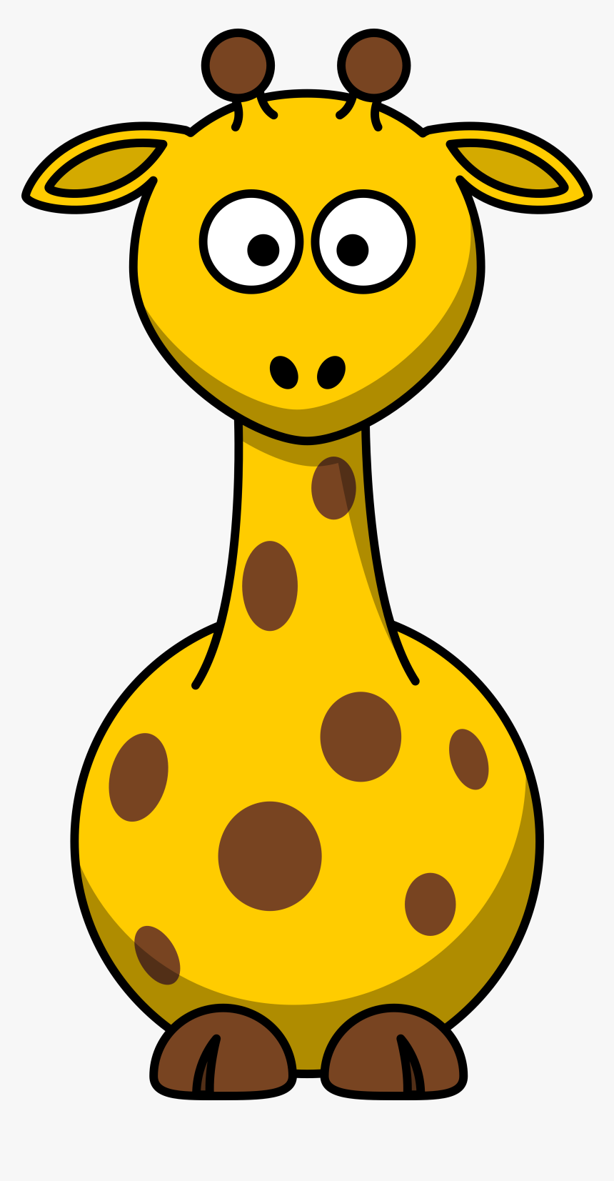 Vector Clip Art - Clipart Cartoon Giraffe, HD Png Download