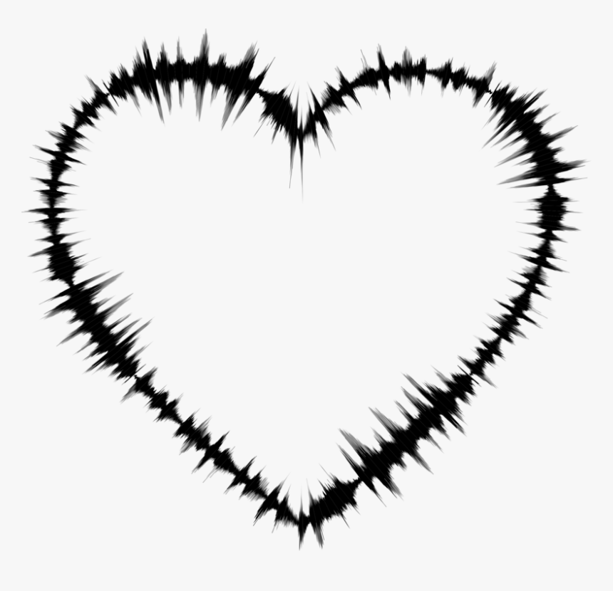 Heart,eye,symmetry - Sound Waves Heart, HD Png Download