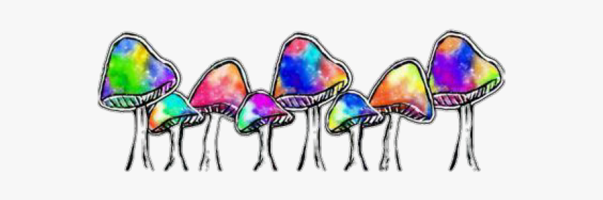 Trippy Clipart Colorful Mushroom - Mushroom, HD Png Download
