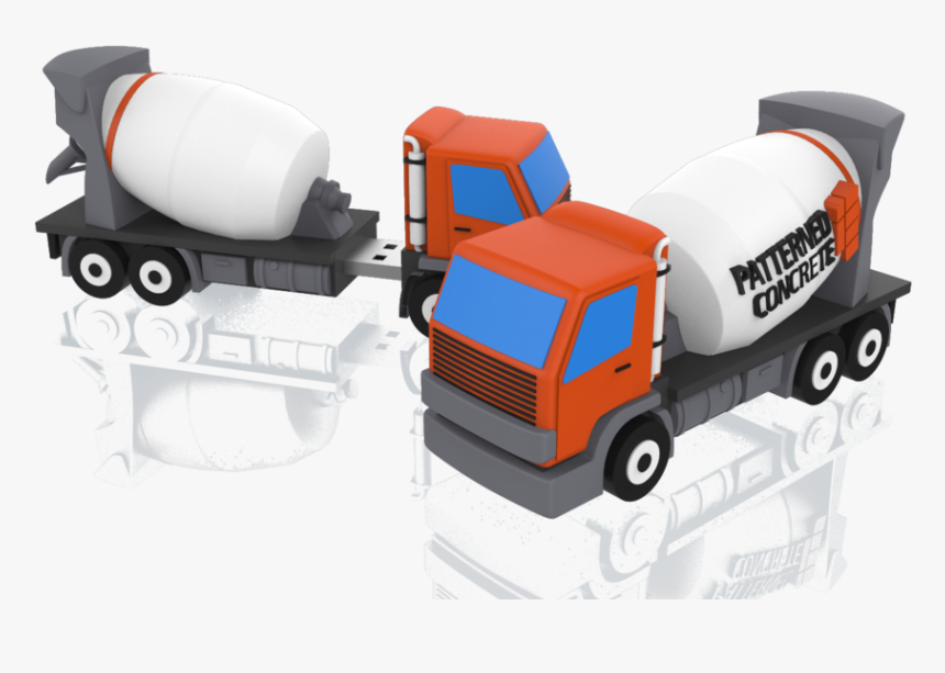 Concrete Mixer - 2257 - Model Car, HD Png Download