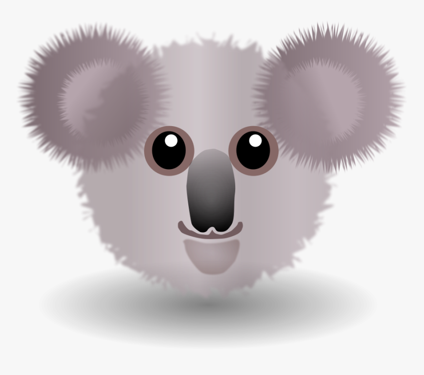 Transparent Funny Faces Png - Cartoon Koala Face, Png Download