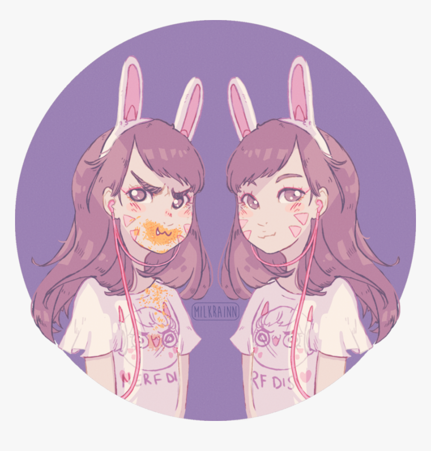 D - Va Art - Cartoon, HD Png Download