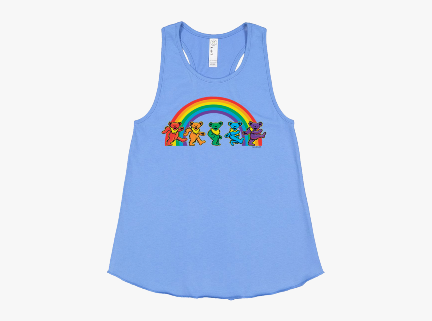 Grateful Dead Rainbow Dancing Bears Girls Racerback - Active Tank, HD Png Download