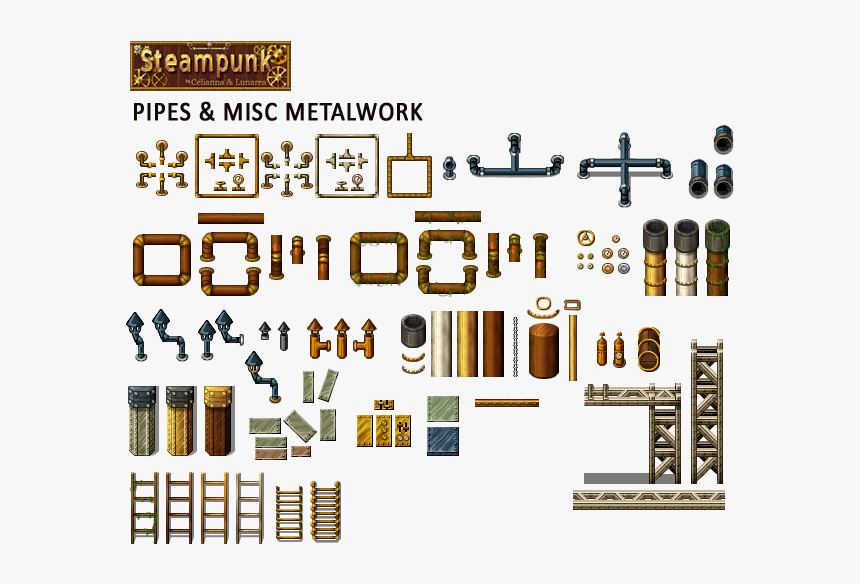 [​img] - Steampunk Pixel, HD Png Download