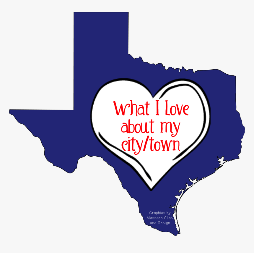 Texas Clipart Deep In Heart - Houston Texas Map Png, Transparent Png