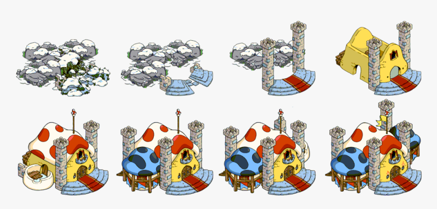 King Smurf By Peyo - Smurfs Village Castle Level 2, HD Png Download