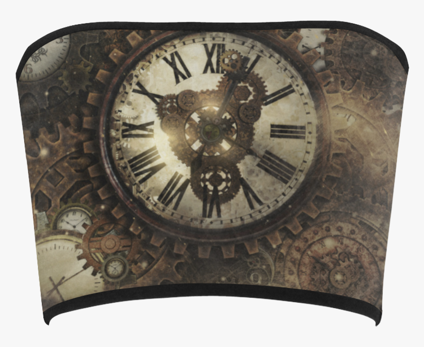 Vintage Steampunk Clocks Bandeau Top, HD Png Download