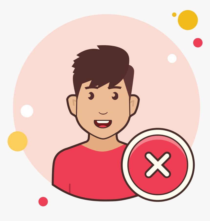 Delete Male User Icon - Hombre Icon Png, Transparent Png