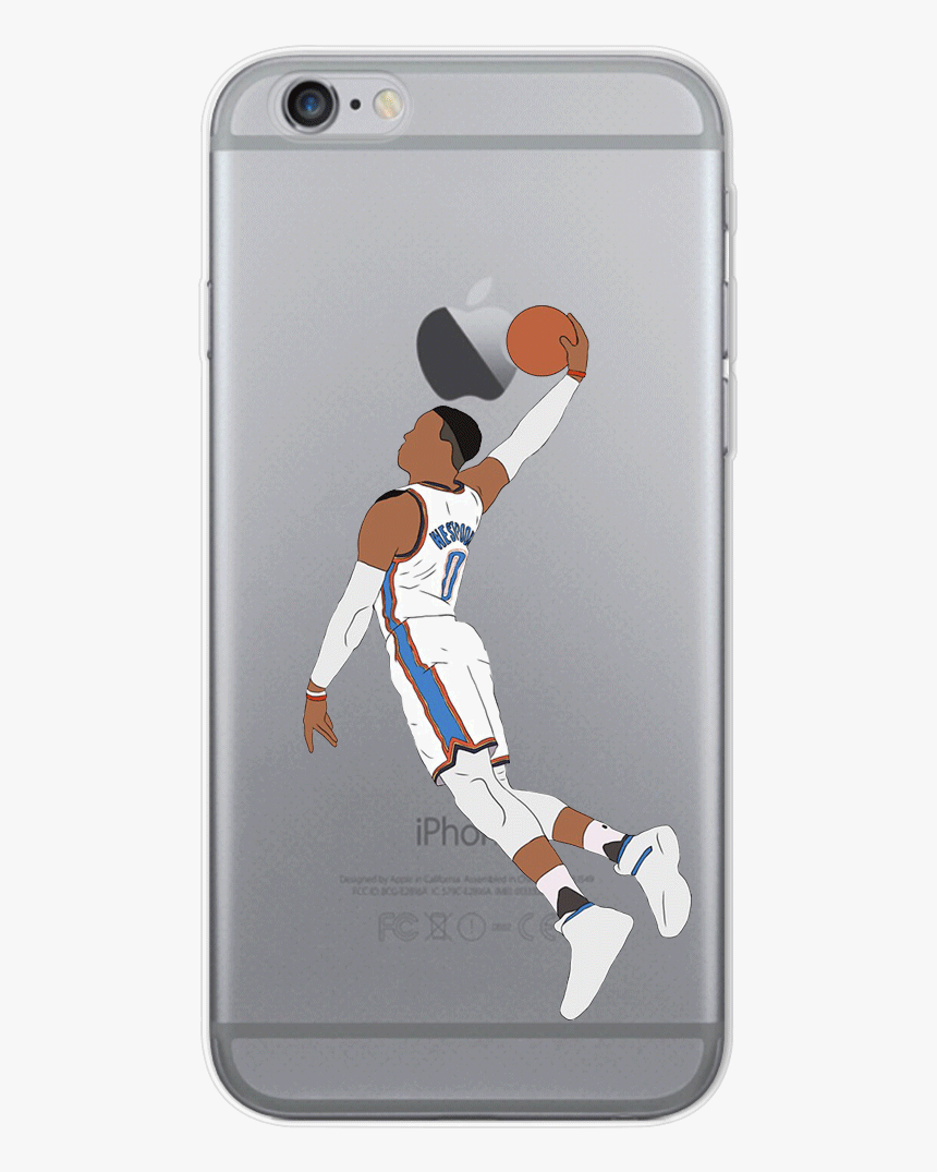 Russell Westbrook Dunk Iphone Case - Dunk Russell Westbrook Art, HD Png Download