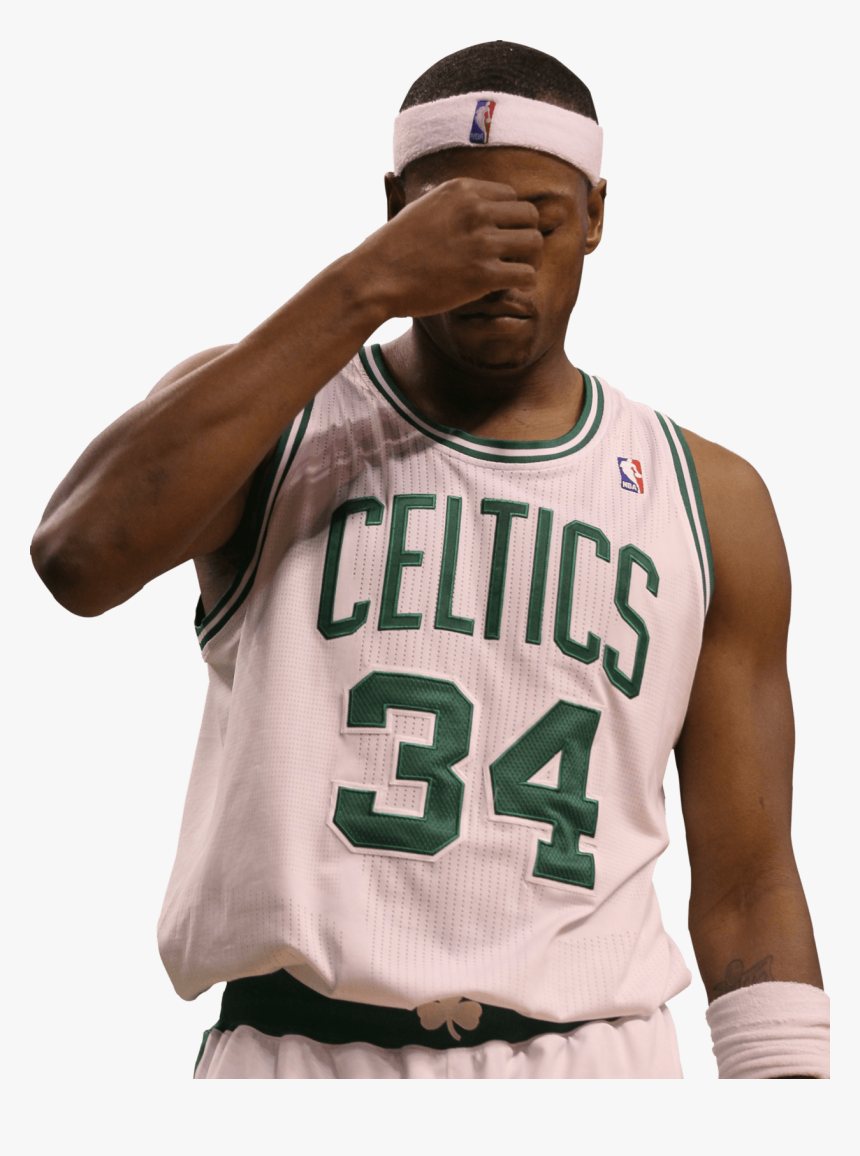 Paul Pierce Thinking - Boston Celtics Jersey, HD Png Download