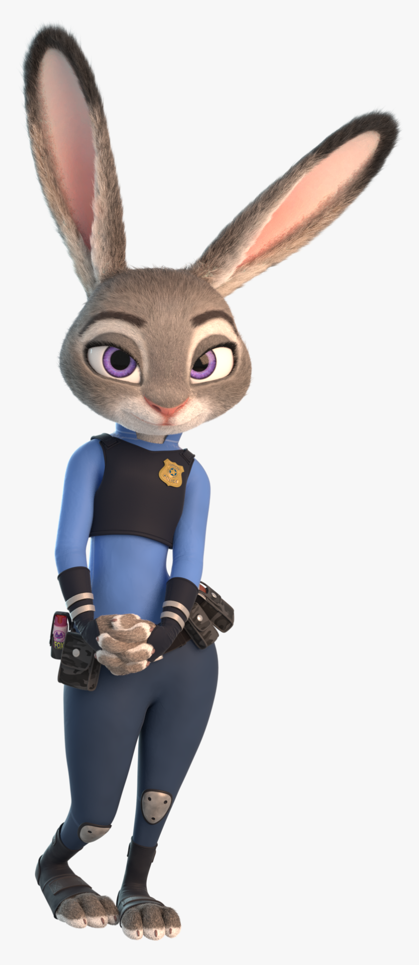 Bunny From Zootopia Png - Zootopia Judy Hopps Thicc, Transparent Png
