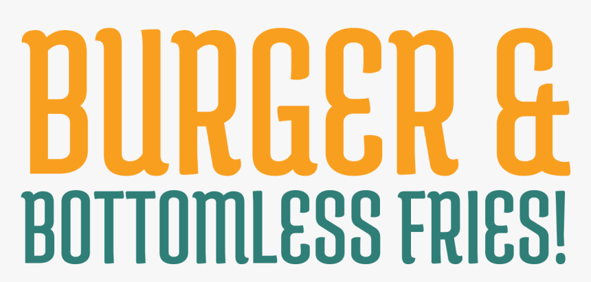 Burger And Bottmless Fries - Parallel, HD Png Download