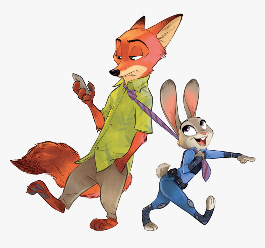 Zootopia Hand Drawn, HD Png Download