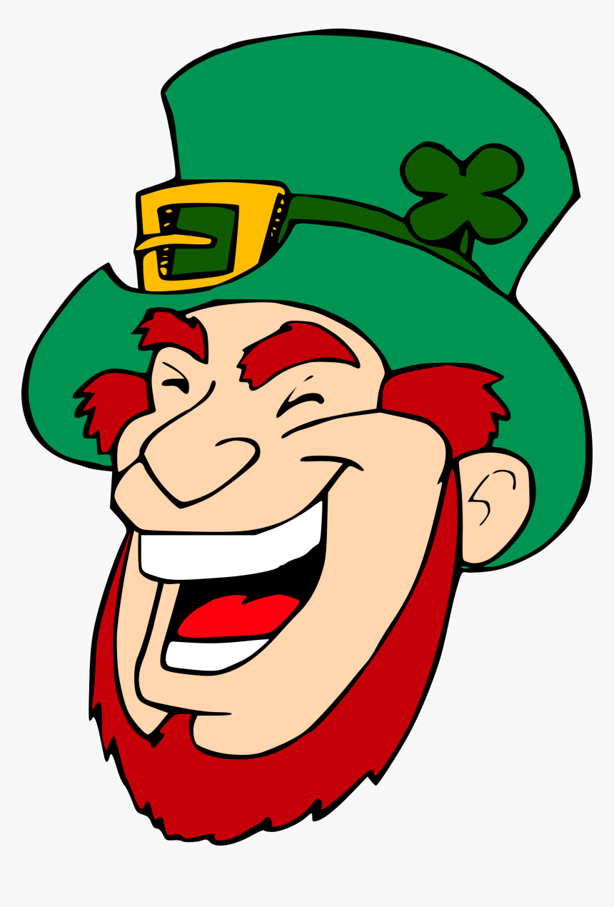 Laughing Leprechaun 1 Clip Arts - Leprechaun Face Clipart, HD Png Download